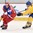 ZLIN, CZECH REPUBLIC - JANUARY 10: Russia's Alyona Starovoitova #22 tries to get away from Sweden's Alva Johnsson #21 during preliminary round action at the 2017 IIHF Ice Hockey U18 Women's World Championship. (Photo by Andrea Cardin/HHOF-IIHF Images)
